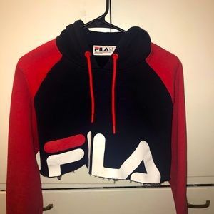Fila crop hoodie